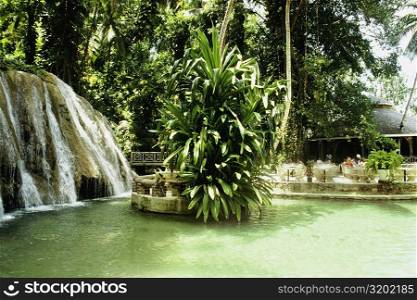 Side view of Dunn&acute;s River Falls, Jamaica