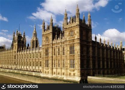 Side view of Parliament, London, England