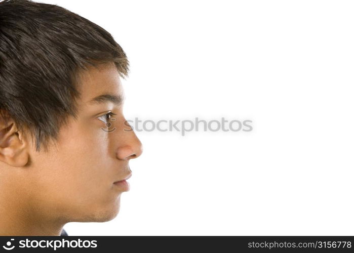 Side View Of Teenage Boy