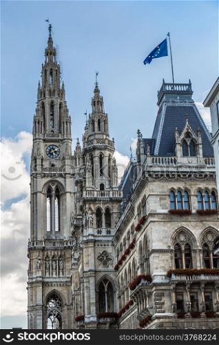 Side View of Vienna City Hall
