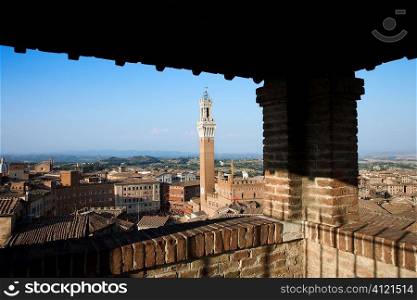 Siena Skyline Viewed From Covered Rooftop