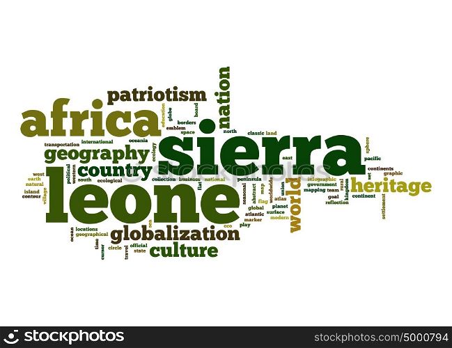 Sierra Leone word cloud