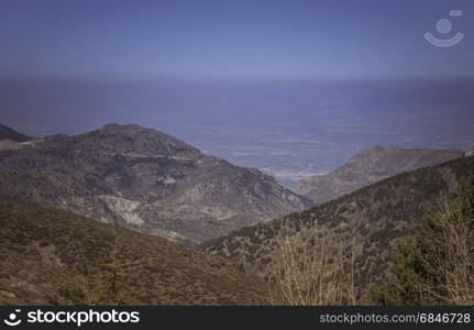 sierra nevada in andalusia spain during summer. sierra nevada in spain during summer