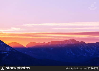 Sierra Nevada mountains