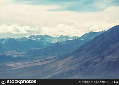 Sierra Nevada mountains in California, USA