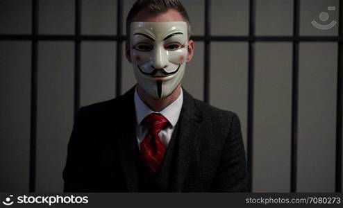 Sighing Anonymous hacker in prison
