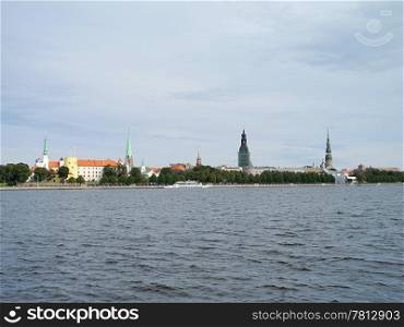 Sight of historical centre of Riga