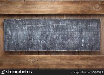 sign board and wooden background texture surface