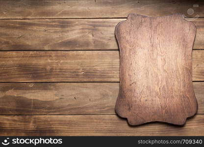 sign board at wooden plank background texture surface