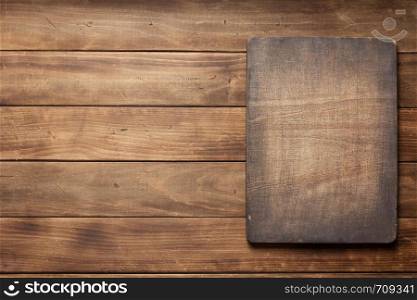 sign board at wooden plank background texture surface
