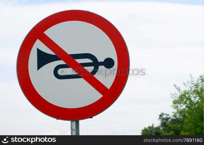 sign - don&apos;t horn