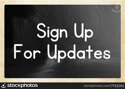sign up for updates