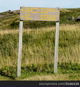 Signboard at Cape Spear, St. John&rsquo;s, Newfoundland And Labrador, Canada