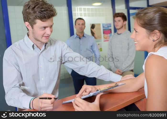 signing up for registration