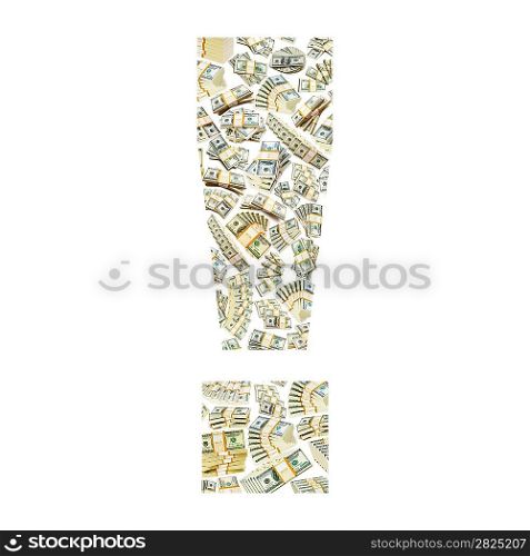 Signs made from dollar stacks