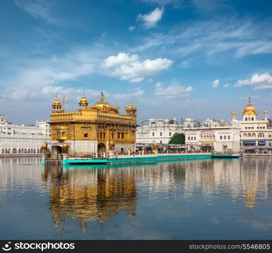 Sikh gurdwara Golden Temple (Harmandir Sahib). Amritsar, Punjab, India