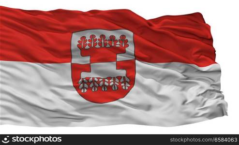 Silale City Flag, Country Lithuania, Isolated On White Background. Silale City Flag, Lithuania, Isolated On White Background