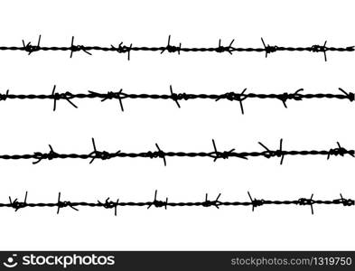 silhouette barbed wire background