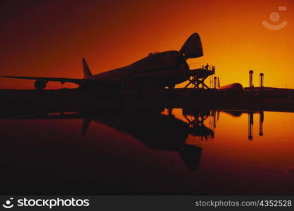 Silhouette of a jet fighters, Osaka Prefecture, Japan