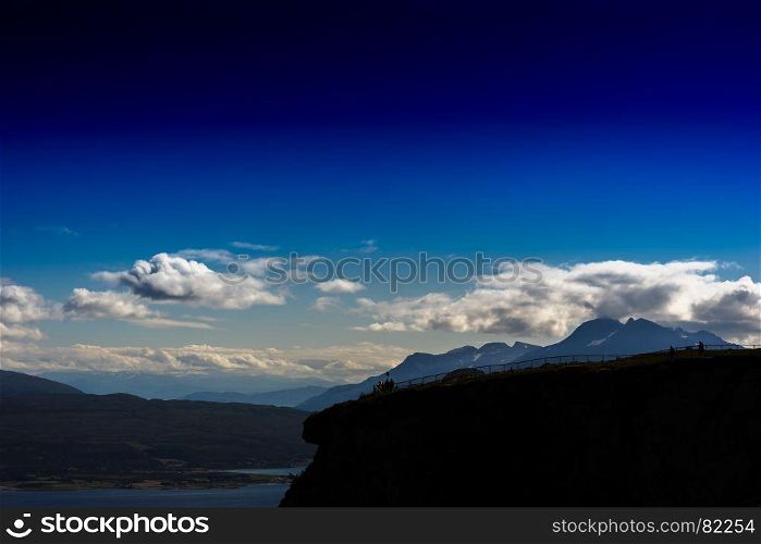 Silhouette of Norway mountain landscape background. Silhouette of Norway mountain landscape background hd