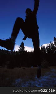 Silhouette of Runner