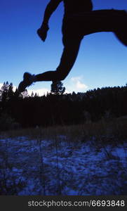 Silhouette of Runner