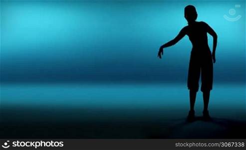 silhouette woman dancer