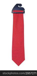 Silk tie isolated on the white background