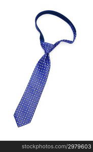 Silk tie isolated on the white background