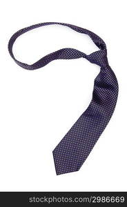 Silk tie isolated on the white background