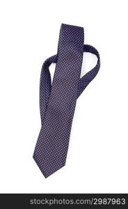 Silk tie isolated on the white background