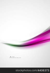 Silk white and purple color waves, beauty idea coporate identity template