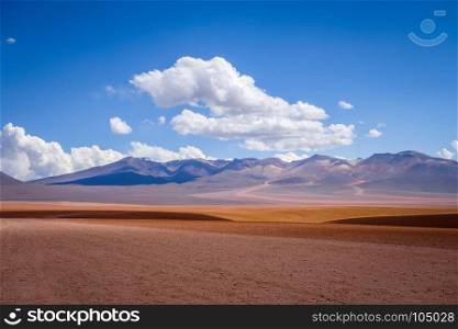 Siloli desert in sud Lipez reserva Eduardo Avaroa, Bolivia. Siloli desert in sud Lipez reserva, Bolivia
