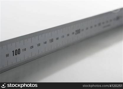 Silver aluminium ruler meter