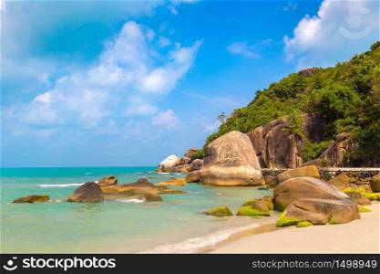 Silver Beach on Koh Samui island, Thailand in a summer day