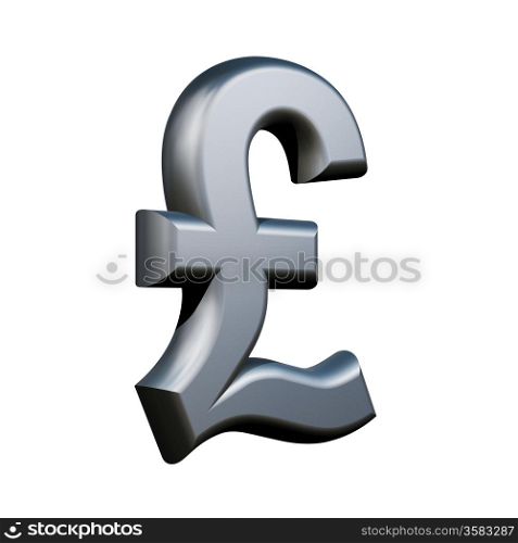 Silver British Pound Symbol