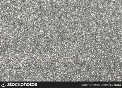 Silver glitter texture or background holiday party celebration. Silver glitter texture