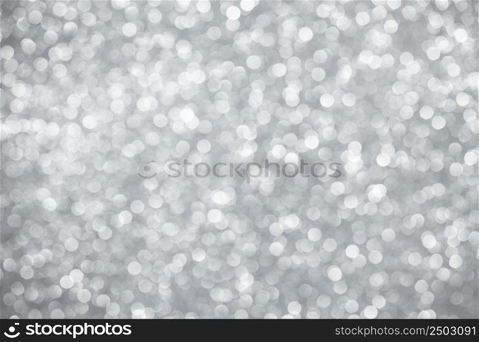 Silver lights bokeh background
