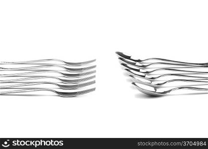 silverware ready to use close up