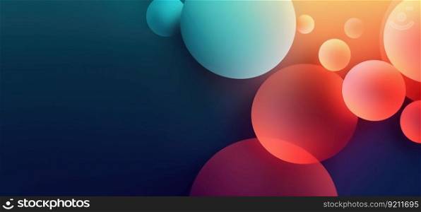 Simple Abstract Design Background with Colorful Balls. Abstract Balls Background