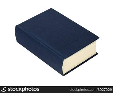 simple blue hardcover book isolated on white background with clipping path