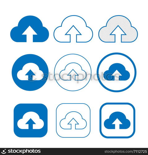 Simple Cloud icon sign for web and app