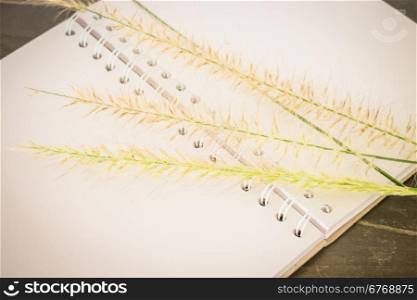 Simple decorate of creative work table, stock photo