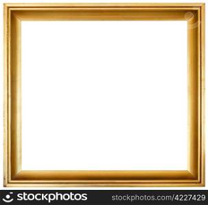 Simple Golden Frame Isolated Inside and Outside with Clipping Path