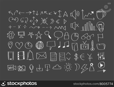 Simple line icons Thin web Icons