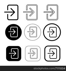 simple Login sign icon sign design