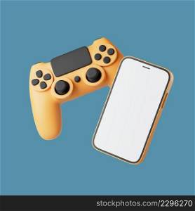 Simple mobile gaming with soft shadows on floor 3d render illustration. Isolated object on background. Simple mobile gaming with soft shadows on floor 3d render illustration.