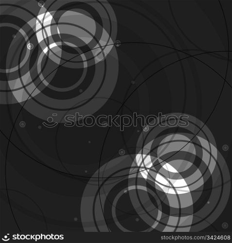 Simple monochrome background with circles