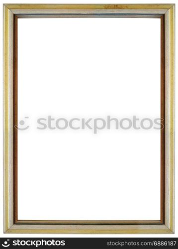 Simple Old Grungy Wooden Picture Frame Cutout