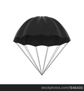 Simple parachute. 3d illustration isolated on white background